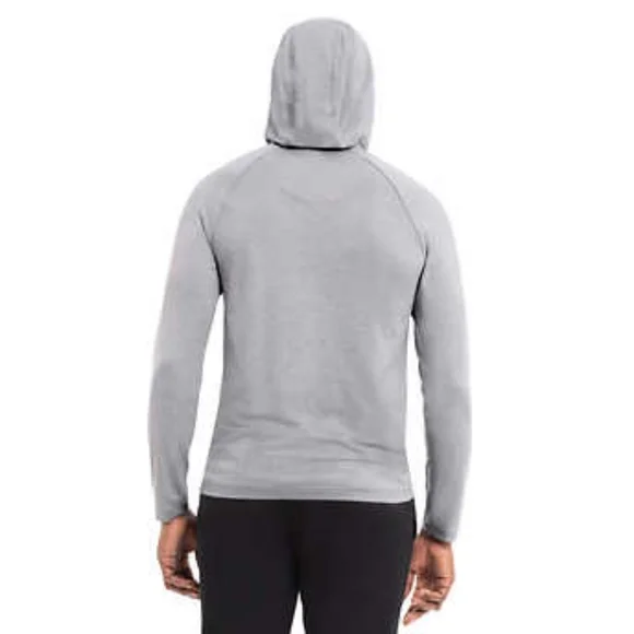 New Hurley Men’s Lightweight Performance Hoodie - Grey/Medium - Picture 5 of 6